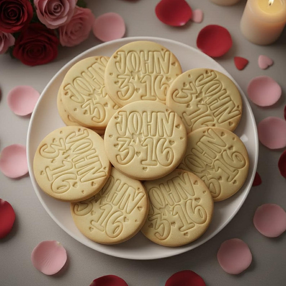 John 3:16 Cookie Cutter, Preppy Valentine, Christian Valentine Cookie, Bible Verses, Coquette Valentine Stamp Cutter, Valentine’s Gifts