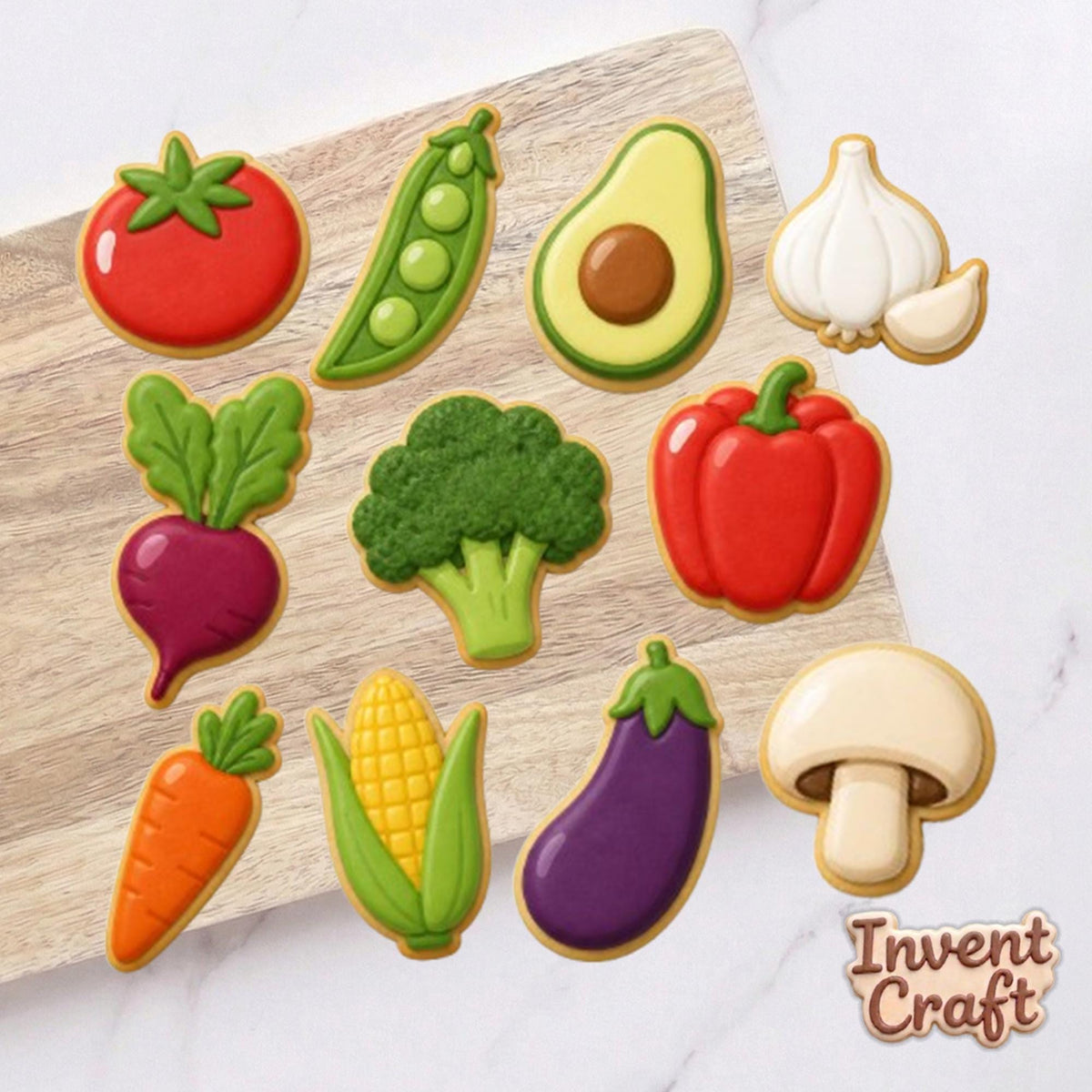 Vegetable Cookie Cutter Set, Garden Vegetable Cookie Cutters, Baby Showers, Birthday Cookie, Summer Cookie, Kitchen Cutter, Fondant Cutter